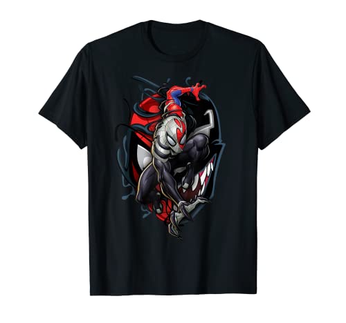 Marvel Spider-Man Venom Big Face Mashup Camiseta