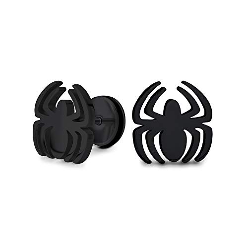 Bling Jewelry Viuda Negra Spider Insecto Falso Falso Cheater ilusin Enchufe Perno Piercing...