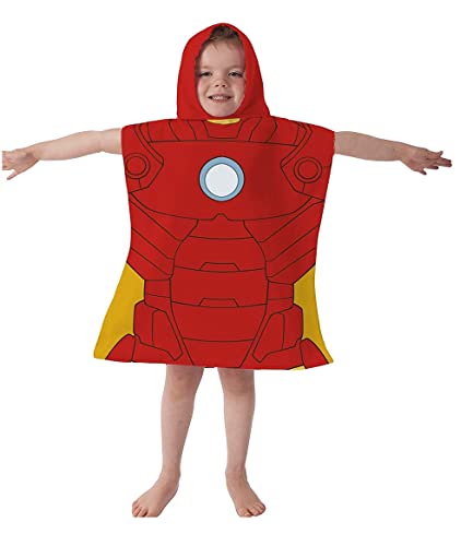 Avengers Marvel Iron Man Poncho toalla con capucha