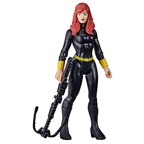 Hasbro Marvel Legends Series - Figura de Black Widow de 9.5 cm - Coleccin Retro 375 - 1 Accesorio