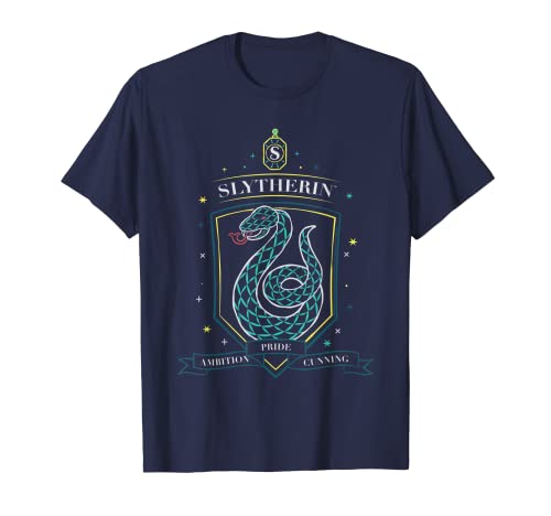 Harry Potter Hand Drawn Slytherin Shield Camiseta