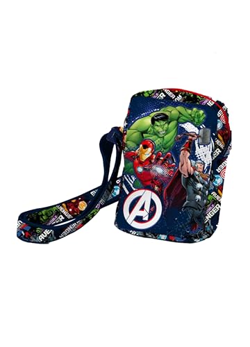 Marvel Avengers Bolso para Niños, Diseño Hulk Iron Man Thor Capitan America, Bandolera Bolso...