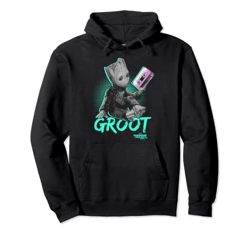 Marvel Guardians Of The Galaxy Vol 2 Baby Groot Neon Tape Sudadera con Capucha