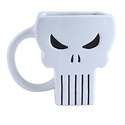 Silver Buffalo PE0195 Marvel The Punisher 3D Sculpted Ceramic Mug, Multicolor