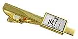 Batman Bat 1 placa de número de tono Oro seleccione Clip de corbata bolsa de regalo