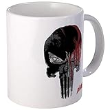 N\A Punisher Skull Bloody Mug Taza de caf nica, Taza de caf