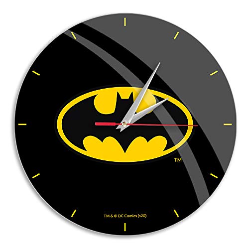 ERT GROUP Reloj de Pared Brillante Original y con Licencia Oficial de DC, Motivo Batman 004,...