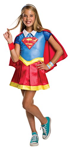 DC Comics - Disfraz de Supergirl licencia oficial para nia, infantil talla 5-6 aos (Rubie's...