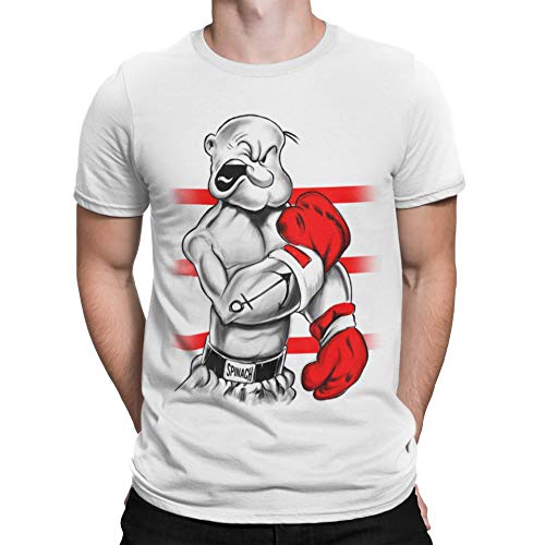 Camisetas La Colmena 213-Camiseta Popeye Ali (M, Blanco)