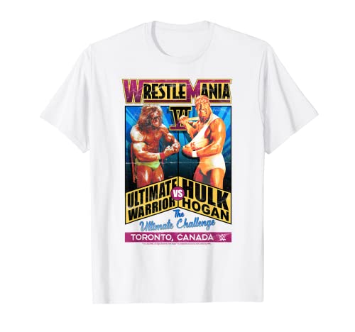 WWE WrestleMania Ultimate Warrior VS Hulk Hogan Vintage Camiseta