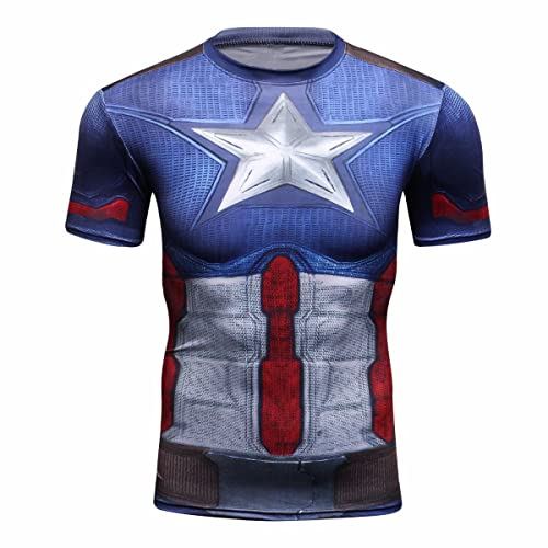 Cody Lundin Hombres Compresión Camiseta Sportwear 3D superhéroes Logo Camiseta Cosplay cómodo...