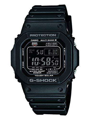 Casio G-SHOCK Reloj Digital, Reloj radiocontrolado y solar, 20 BAR, Negro, para Hombre,...