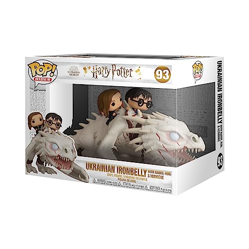 Funko Pop! Ride: Dragon with Harry, Ron, & Hermione - Harry Potter - Figura de Vinilo Coleccionable...