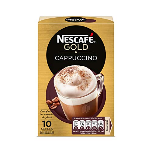 NESCAF Caf Cappuccino, Caja de sobres, 6 Paquetes de 10x14g de Caf - Total: 840g