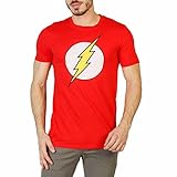 DC Comics Flash Distress - camiseta Hombre, Rojo, Large