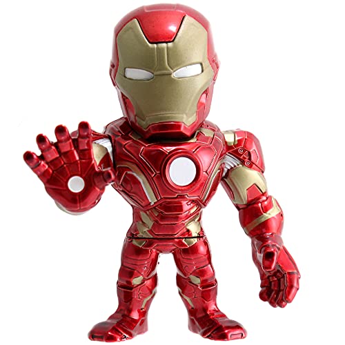 Jada - Figura Iron Man De Avengers Civil War, 10 cm, Realizada en Metal Fundido a Presión, 100%...