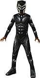 Rubies 641046-M Avengers Black Panther - Disfraz de Pantera Negra para nios, M (5-7 aos)
