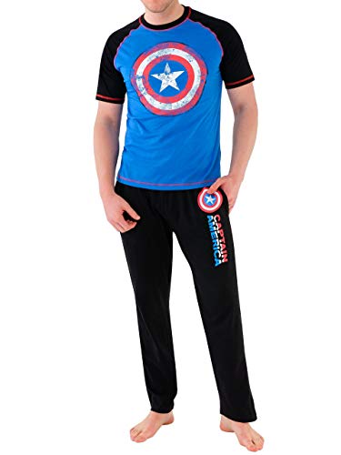 Marvel - Pijama para Hombre - Avengers Capitn Amrica - X-Large