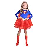 amscan 9906075 - Disfraz clásico con licencia oficial de Warner Bros DC Comics Supergirl: 6-8 años