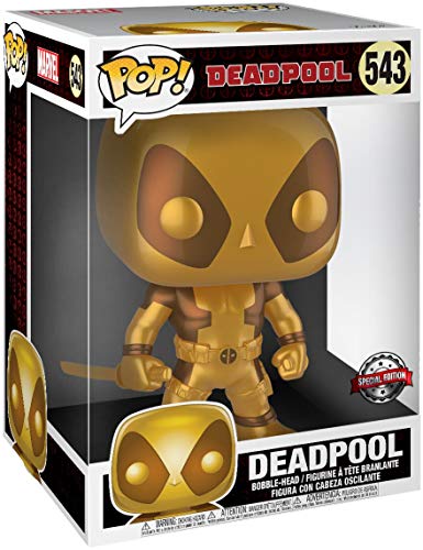 Funko Deadpool Super Sized Pop! Vinyl Figure Thumbs Up Gold Deadpool 25 cm Mini