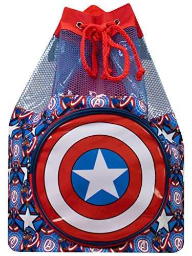 Marvel Bolsa de Natación para Niños Capitán América