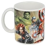 Taza de Los Vengadores de Cerámica para Niños en Caja de Regalo (Thor Hulk Iron Man Superheroi)