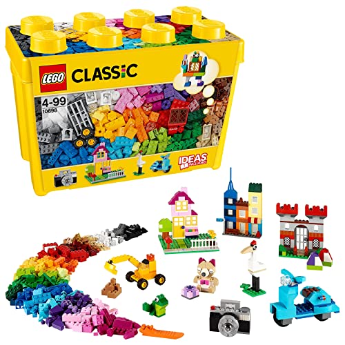 LEGO 10698 Classic Caja de Ladrillos Creativos Grande, 2 Bases Verdes, Animales, Casas y Coches de...