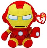 TY/Beanie - Iron Man, gama Marvel, aproximadamente 6 pulgadas, felpa perfecta