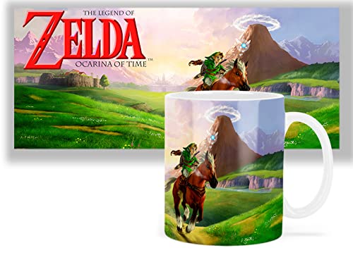 The Legend Of Zelda Ocarina Of Time Taza Blanca White Mug 325ml Ceramica