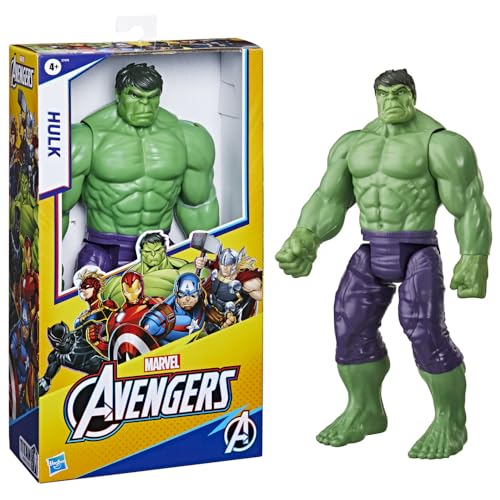 Avengers Figura Titan Hero Deluxe Hulk, Verde Oliva, Estándar
