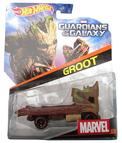 Hot Wheels, Marvel Character Car, Guardians of The Galaxy Groot #14, 1:64 Scale