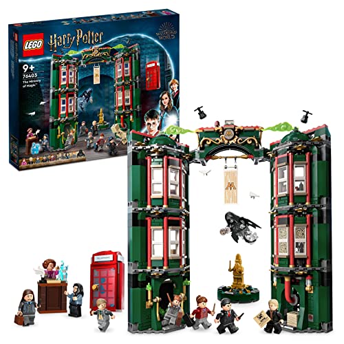 LEGO 76403 Harry Potter Ministerio de Magia, Maqueta para Construir, Set Modular con 12 Mini...
