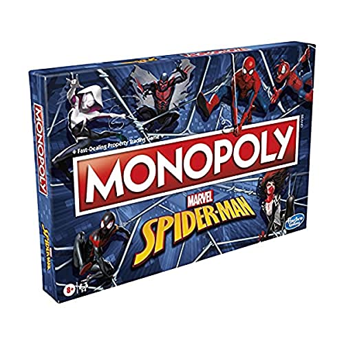 Juego de Mesa Monopoly: Spiderman - Juega como un héroe arácnido - Divertido Juego para niños a...