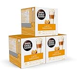 Nescaf DOLCE GUSTO Caf LATTE MACHIATTO - Pack De 3 x 16 cpsulas - Total: 48 Cpsulas