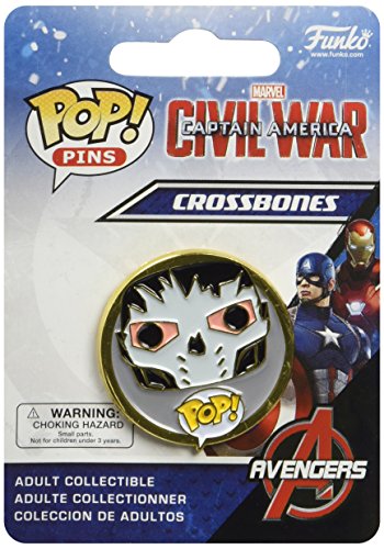 Funko - Pins Marvel - Civil War - Crossbones Pop 3cm - 0849803085520
