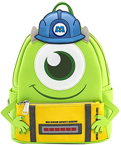 Monsters Inc. Loungefly - Mike Mujer Mini Mochilas multicolores, Semi piel,