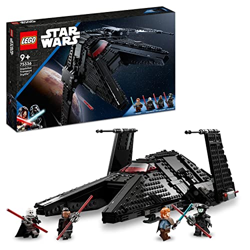 LEGO 75336 Star Wars Transporte Inquisitorial Scythe, Nave Estelar para Construir, Espadas Láser de...
