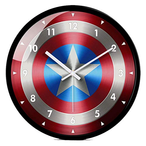 12 Pulgadas Silent Cartoon Super Hero Avenger Reloj de Pared Colorido Moderno Habitación de los...