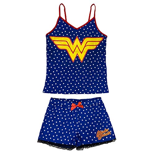 DC Comics Pijama corto mujer Wonder Woman Top y pantaln corto de algodn 3233 turquesa L