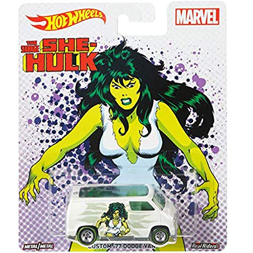 Hot-Wheels She-Hulk- Custom 77 Dodge Van Pop Culture