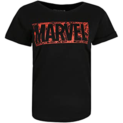 Camiseta con logo de Marvel