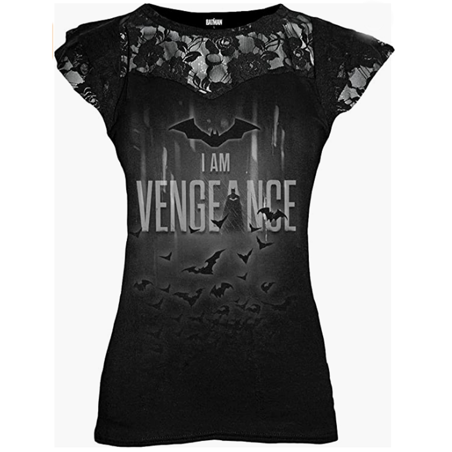 The Batman frase I Am Vengeance Camiseta para Mujer