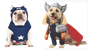 Ropa de superheroes para perros