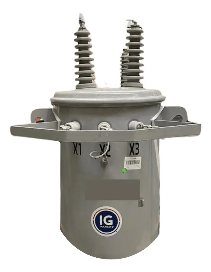 Transformador Tipo Poste Bifásico 10 KVA 13200/240-120V Marca IG