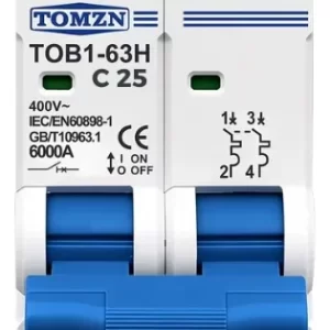 Interruptor Termomagnetico Ac Riel Din 2 Polos