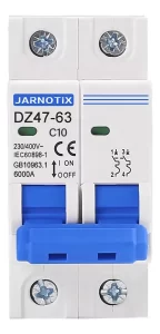 Interruptor Termomagnético Ac Riel 400v 2 Polo Din
